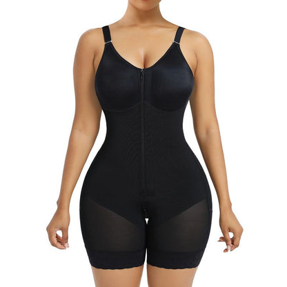 Women’s Colombianas Shapewear – Tummy Control, Butt Lifter, Detachable Straps & Zipper Crotch